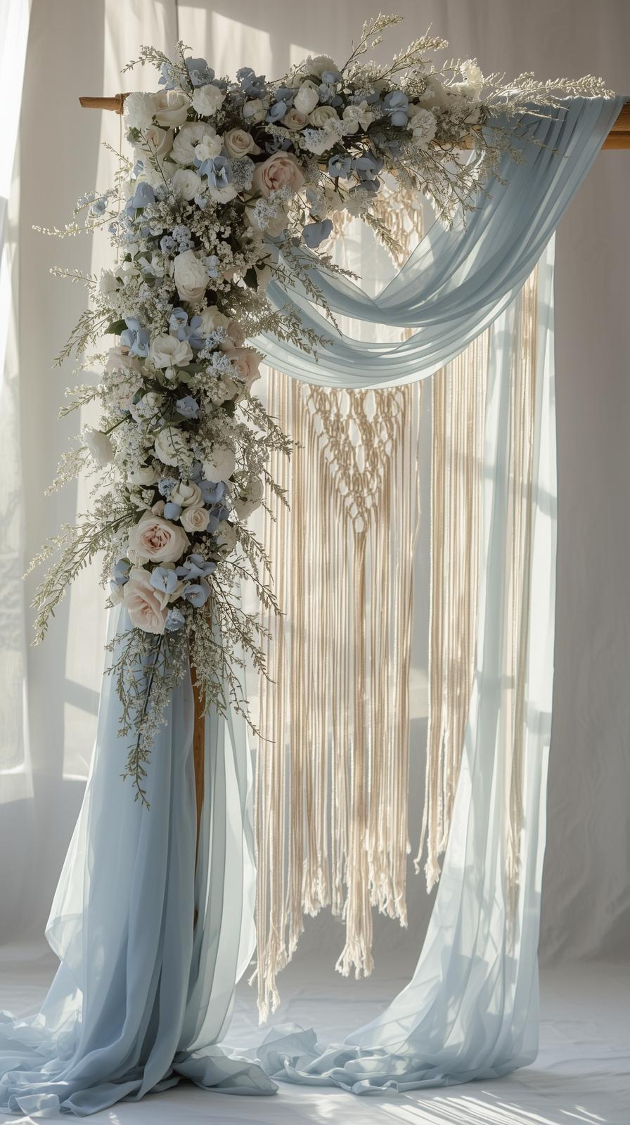 Ice Blue Boho Arch