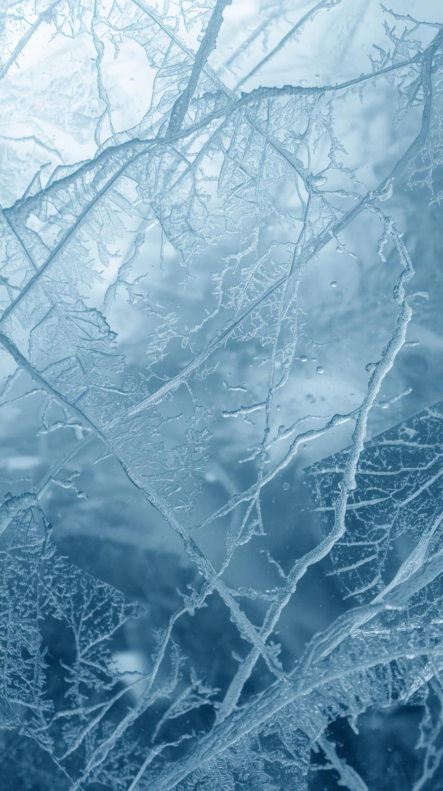 Iceblue Frozen Glass