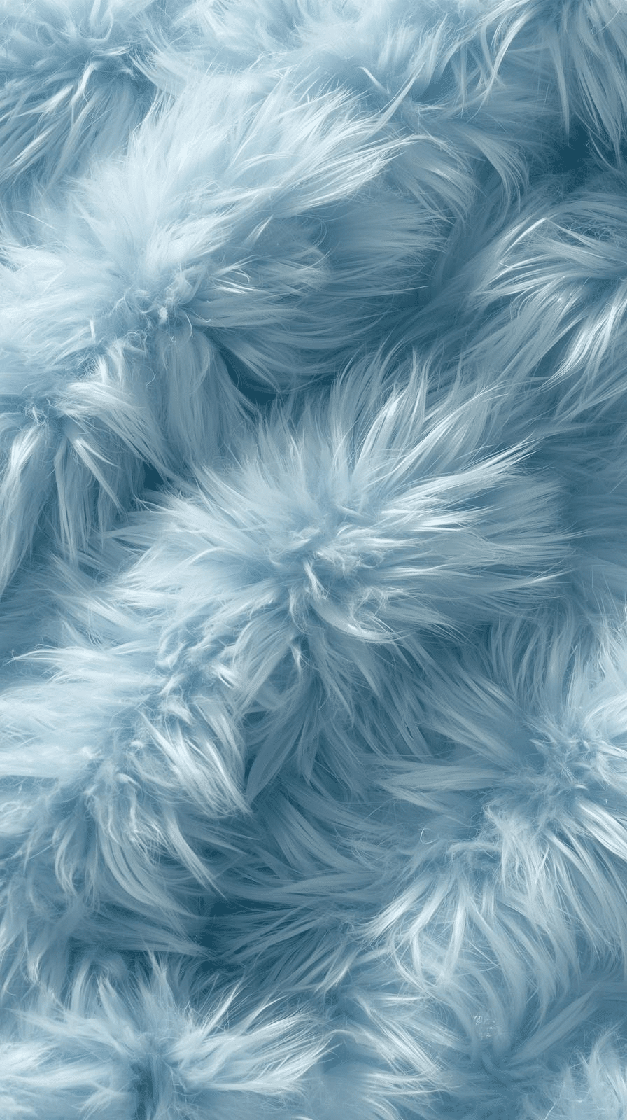 ice blue fake fur