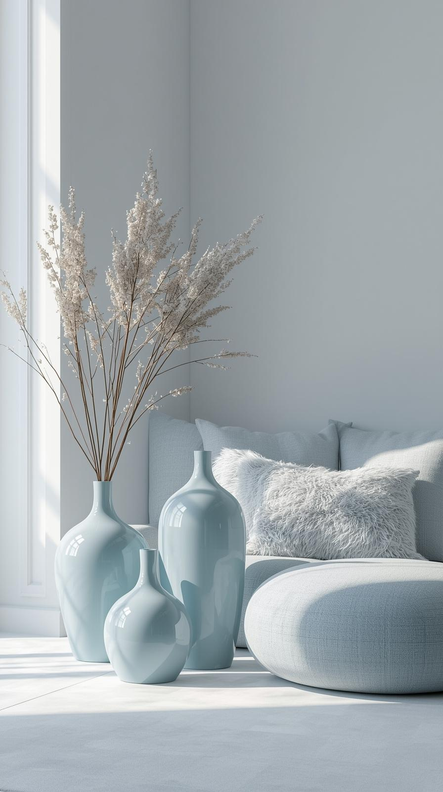 Iceblue Vases