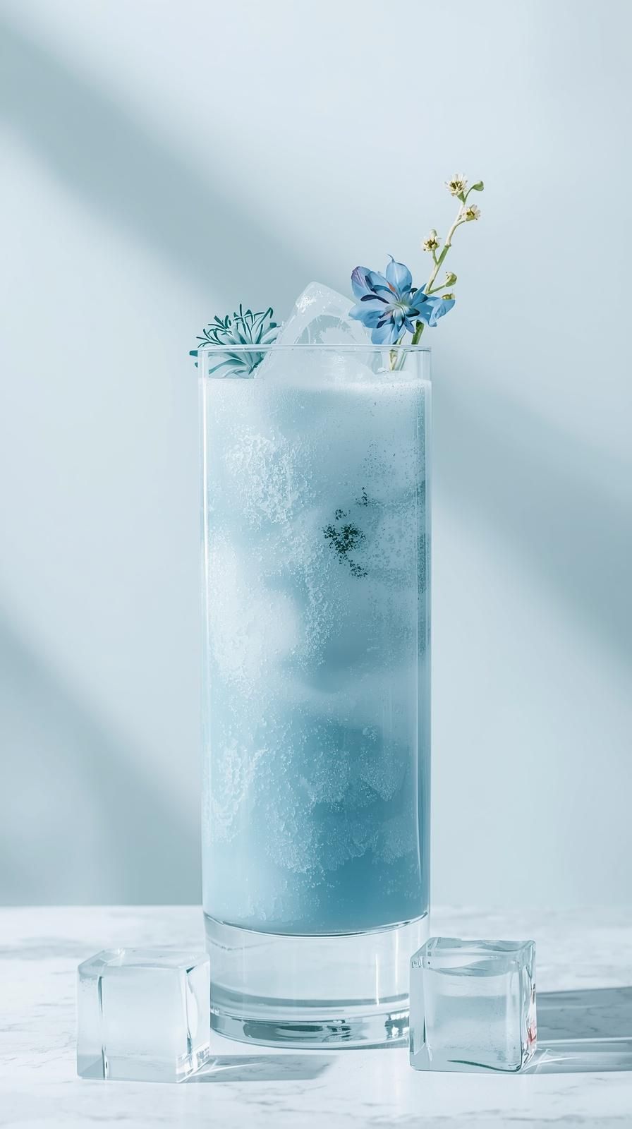 Ice Blue frosty Mocktail