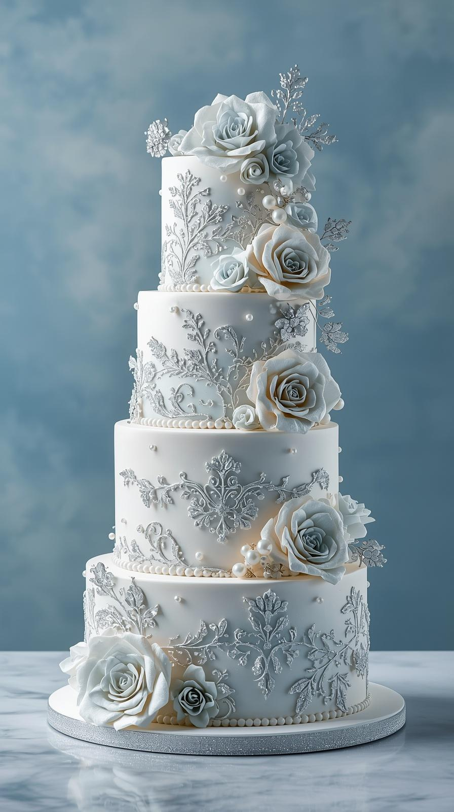 Floral garden cake