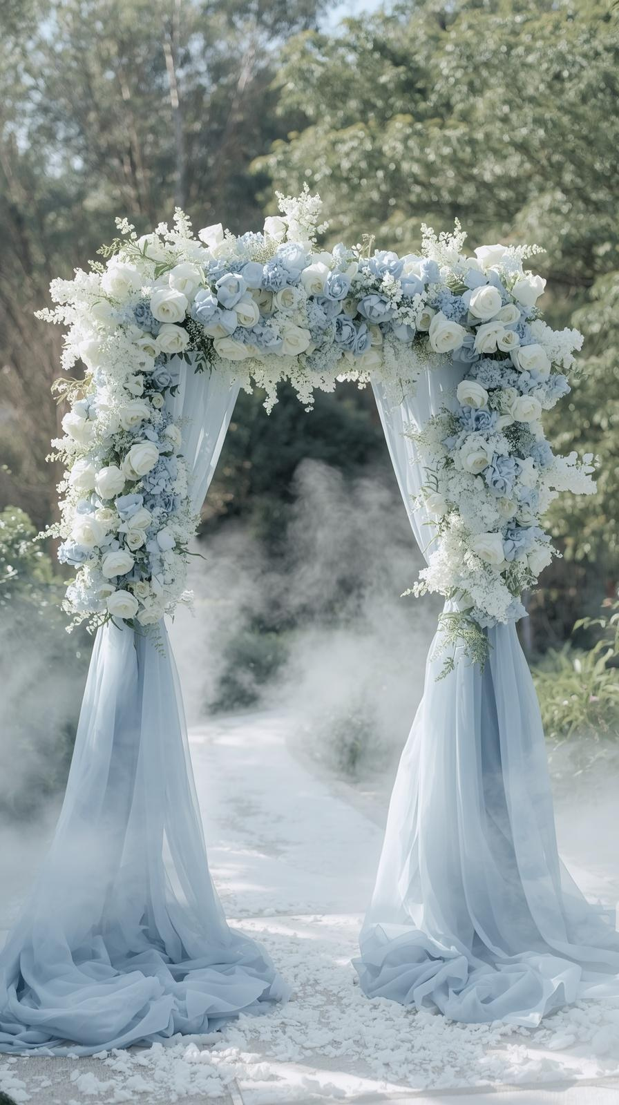 Ice Blue Garden Arch