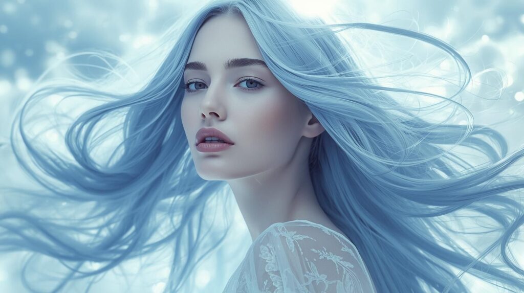 Ice Blue Hairstyles
