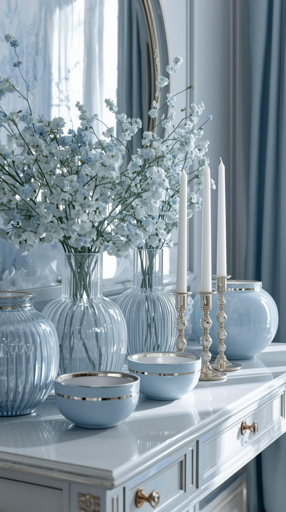 Ice Blue Home Decor