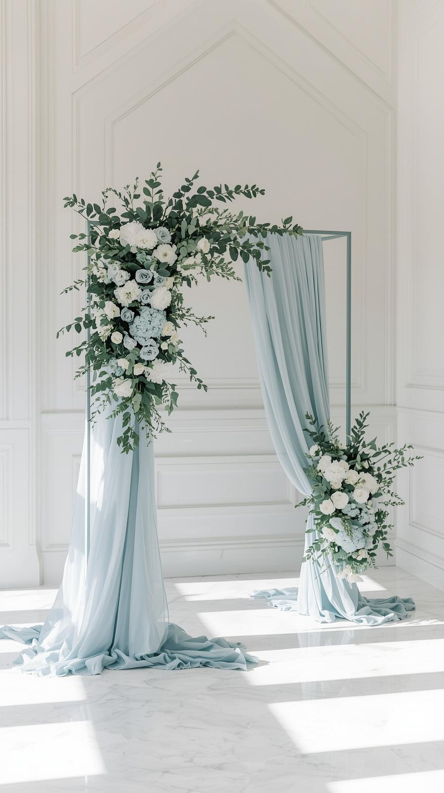 Ice Blue Minimalist Arch