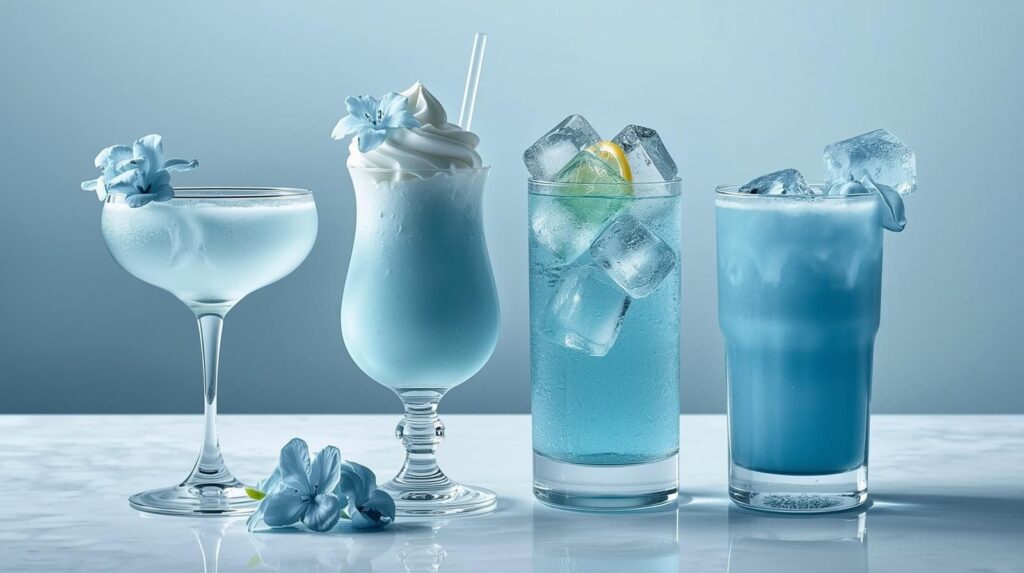 Ice Blue Mocktails