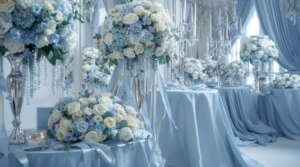 Ice Blue Wedding Decor