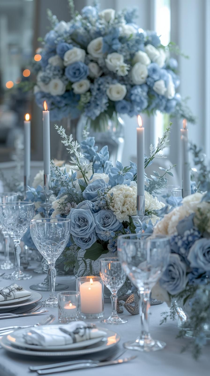 Ice Blue Wedding Floral