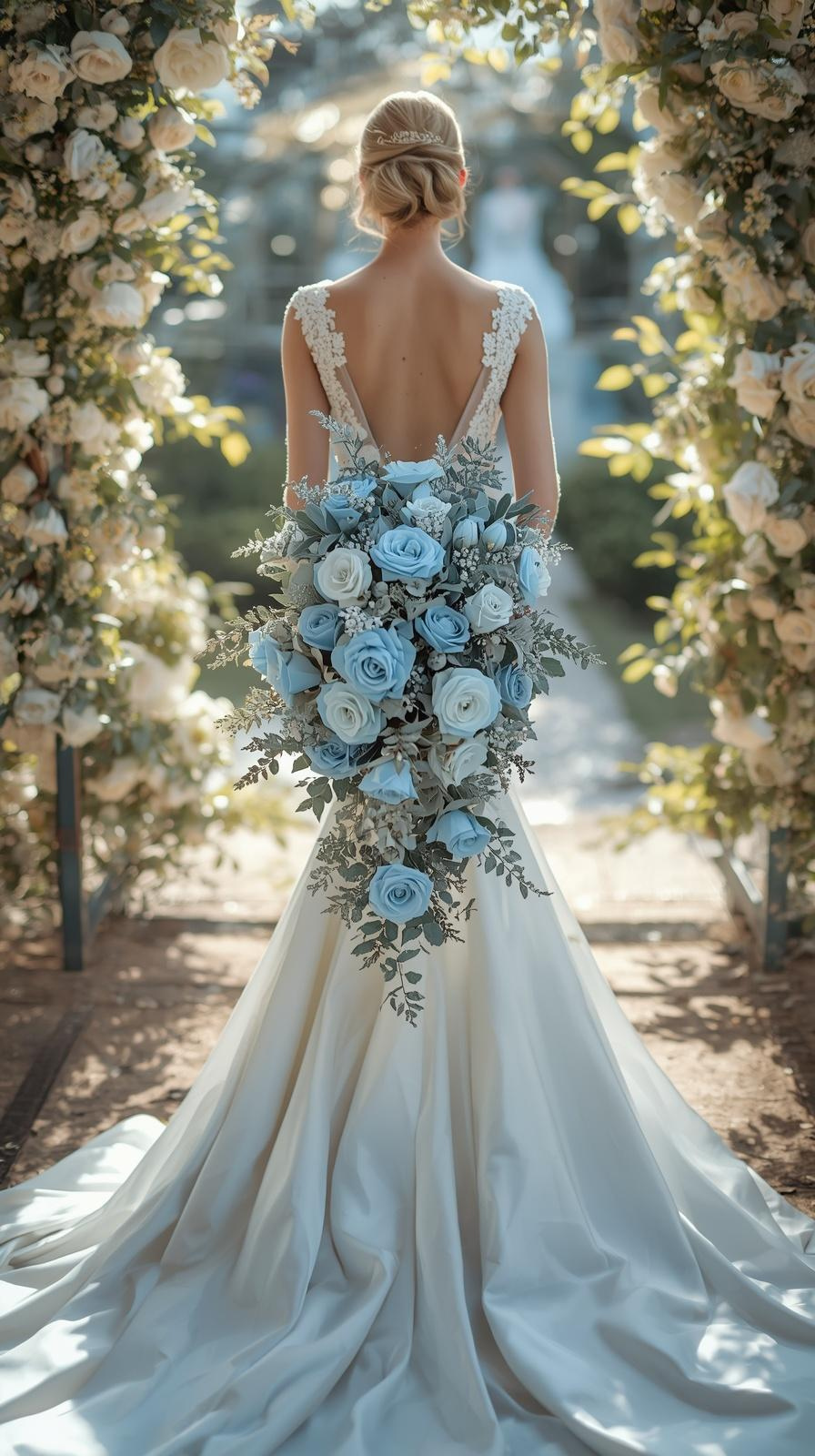 Iceblue Bridal Bouquet