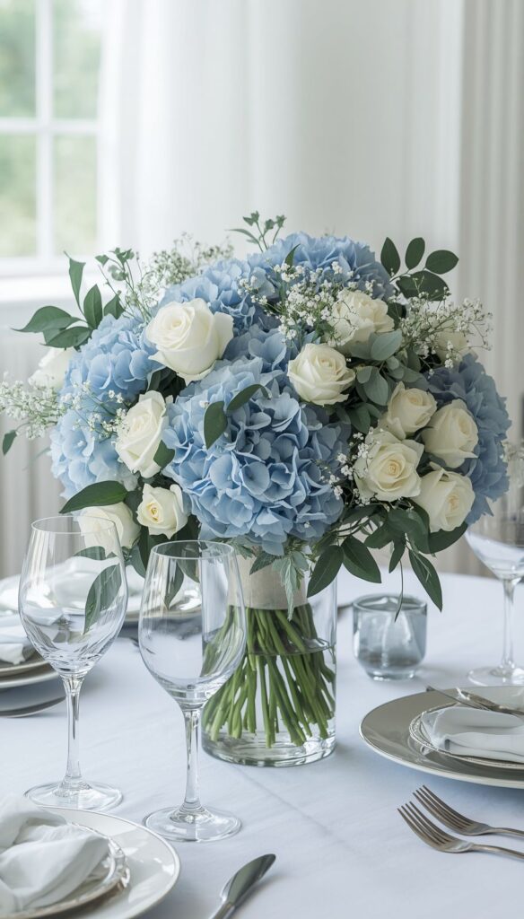 Low Centerpiece for intimate wedding