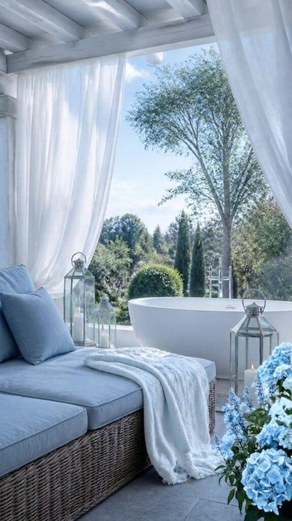 Ice Blue Outdoor Home Spa