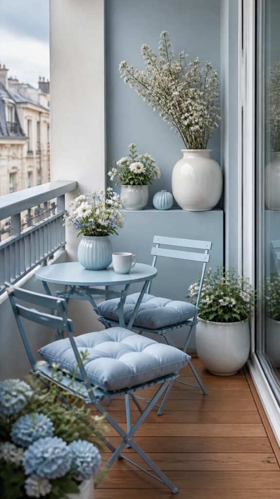 Small Ice Blue Balcony