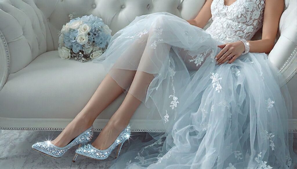 Ice Blue Wedding Shoes